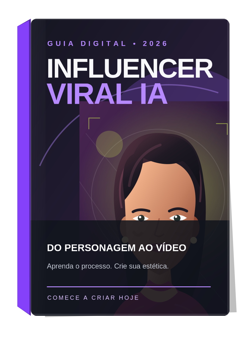 Capa ilustrativa do e-book Influencer Viral IA